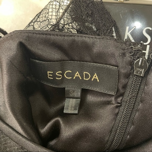 Escada Black Lace Cocktail Dress - Picture 9 of 9